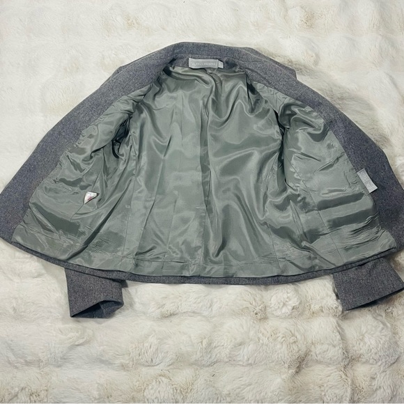 Evan Picone Vtg 80’s Heather Grey Single Breasted Wool Blazer Jacket USA Sz 10 - Picture 10 of 14